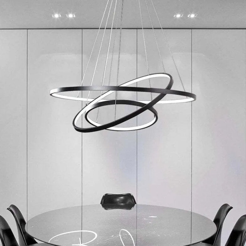 Multi-Layer Ring Design Modern LED Pendant Light