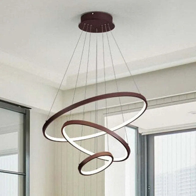 Multi-Layer Ring Design Modern LED Pendant Light