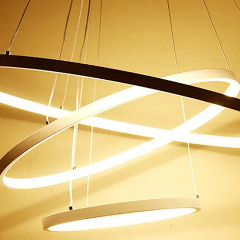 Multi-Layer Ring Design Modern LED Pendant Light