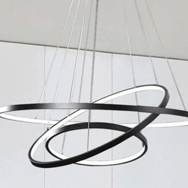 Multi-Layer Ring Design Modern LED Pendant Light