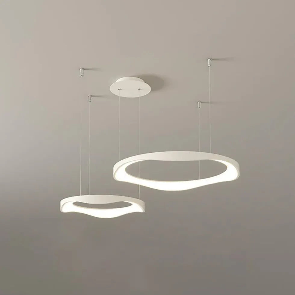 Ring-shaped Metal Acrylic LED Living Room Pendant Light