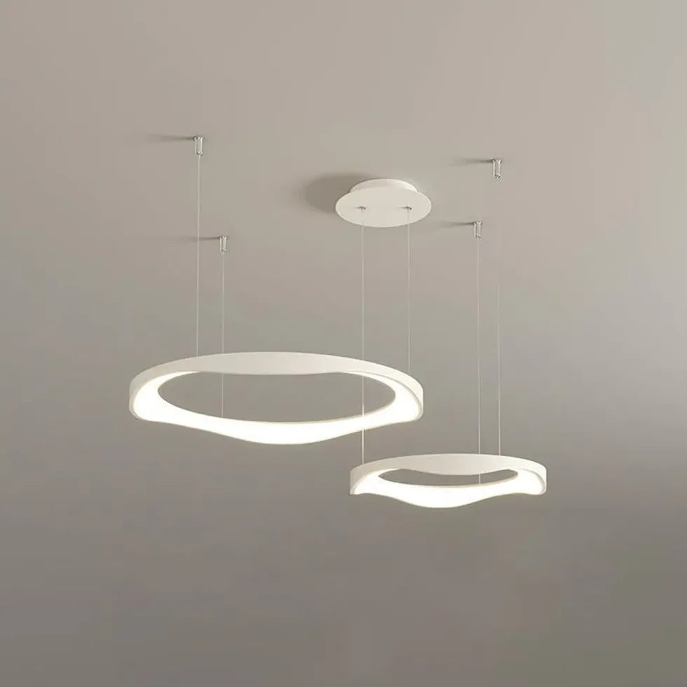 Ring-shaped Metal Acrylic LED Living Room Pendant Light