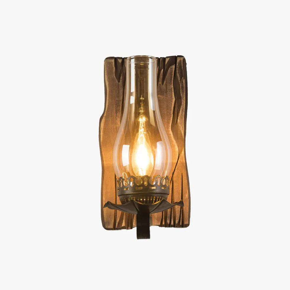 Nostalgia Pine Wood Vintage Wall Lights