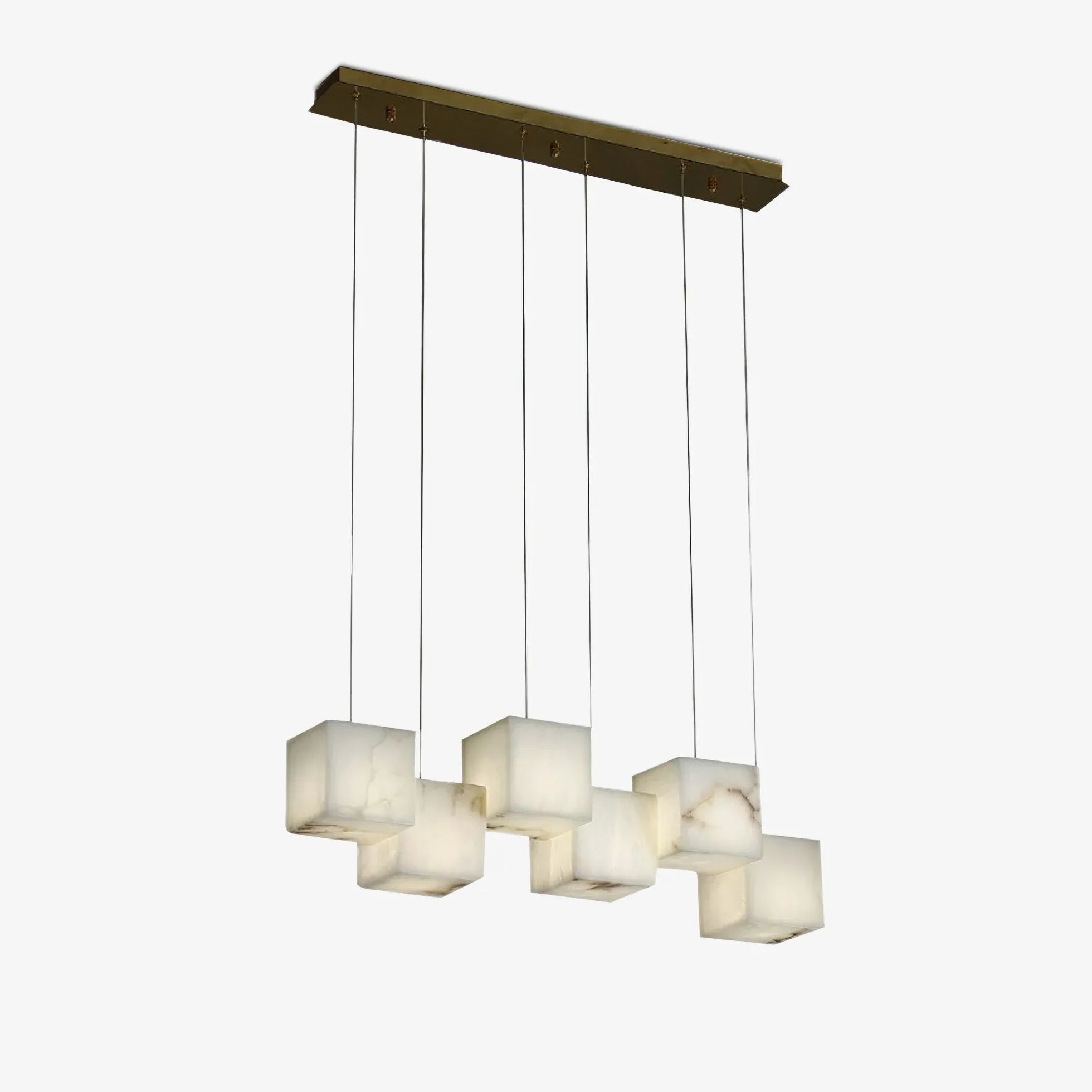 Geometric Cube Modern LED Dining Room Pendant Light