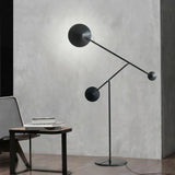 Round Shade Multi-Arm Industrial Floor Lamp