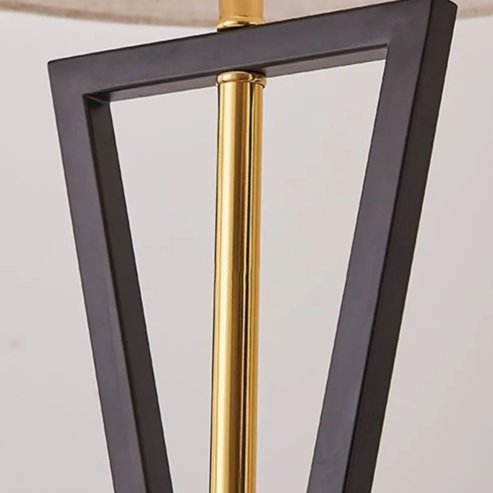 Cylindrical Crossed Tripod Floor Lamp