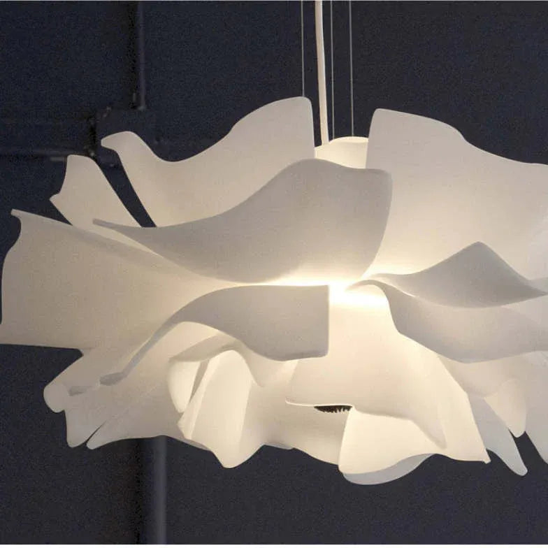 Flower-shaped White Dining Room Pendant Light