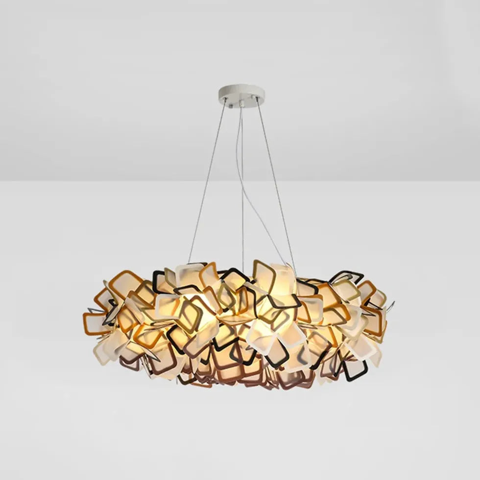 Petal-Shaped PVC Modern Bedroom Pendant Light