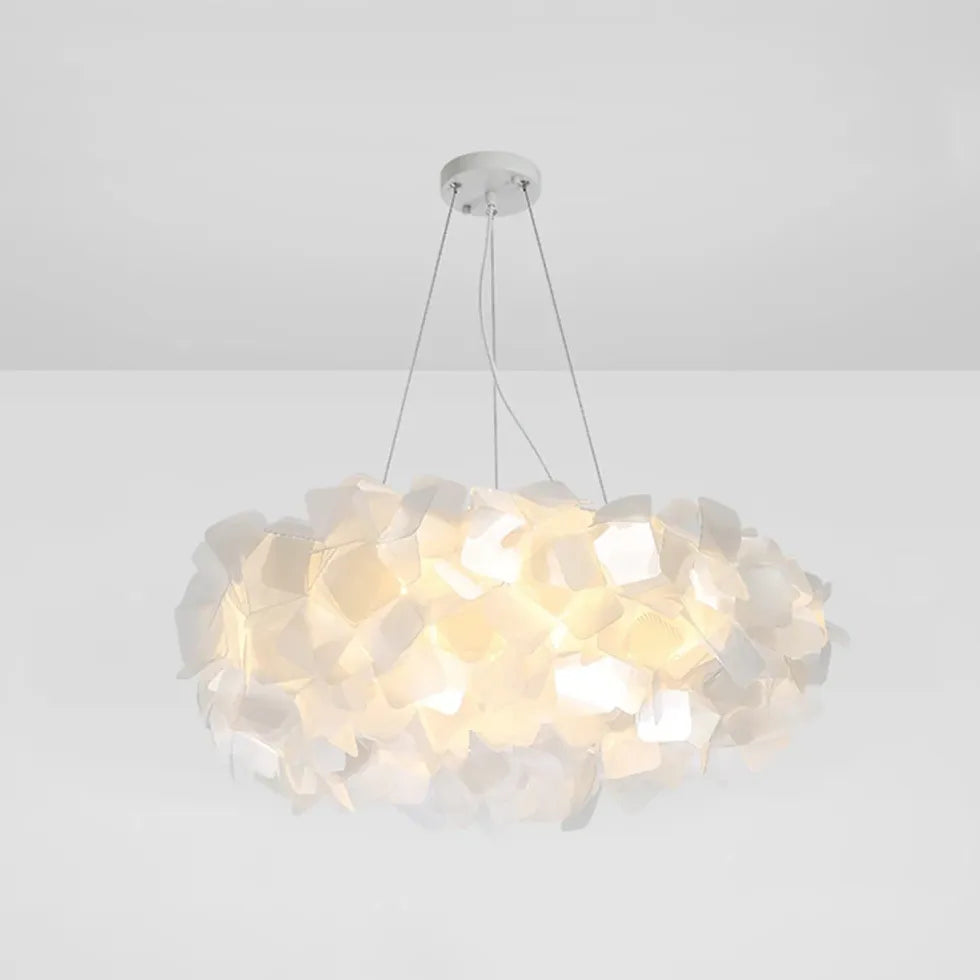 Petal-Shaped PVC Modern Bedroom Pendant Light