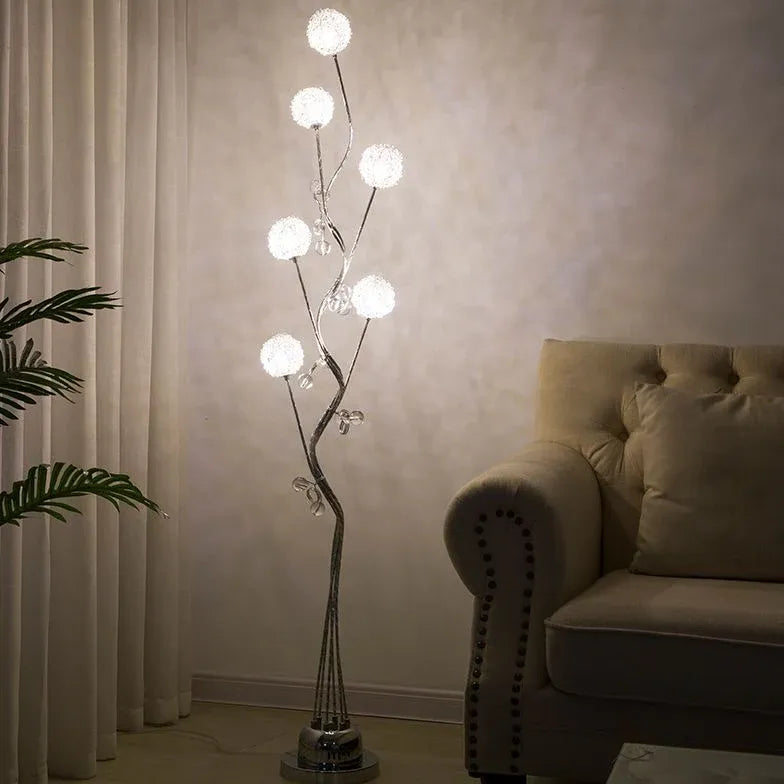 Branch-Shaped Streamlined Unique Floor Lamp