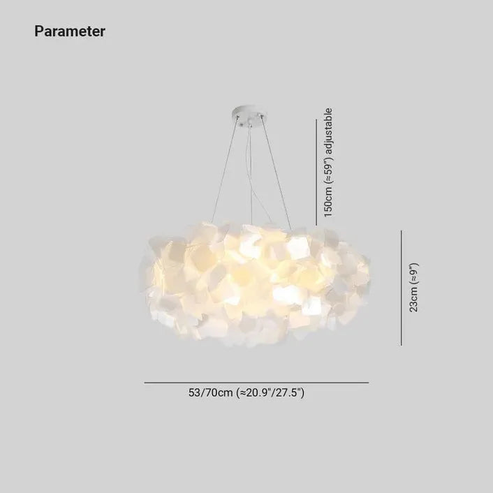 Acrylic Floral Cluster Modern Art Ceiling Light