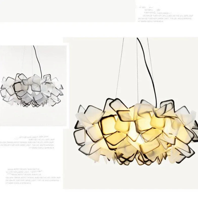 Acrylic Floral Cluster Modern Art Ceiling Light