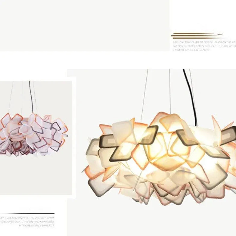 Acrylic Floral Cluster Modern Art Ceiling Light
