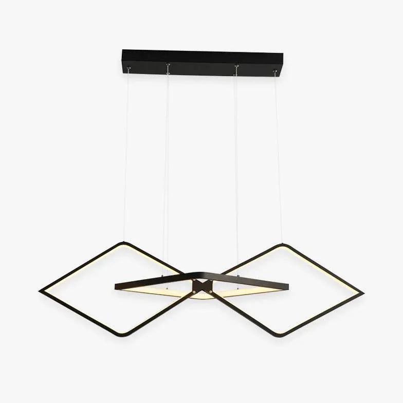 Diamond Frame Modern LED Pendant Light