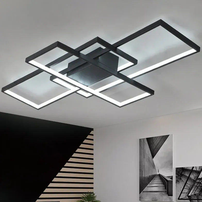 Multi-Rectangular Frame Modern Pendant Light