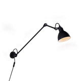 black wall light with switch