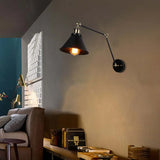 articulating wall light indoor black