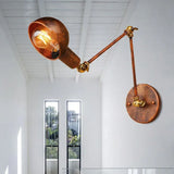 Adjustable Brass Industrial Wall Lights