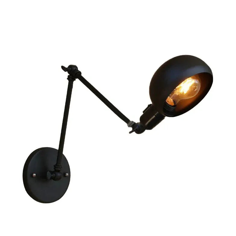 Black Robotic Arm Industrial Wall Lights