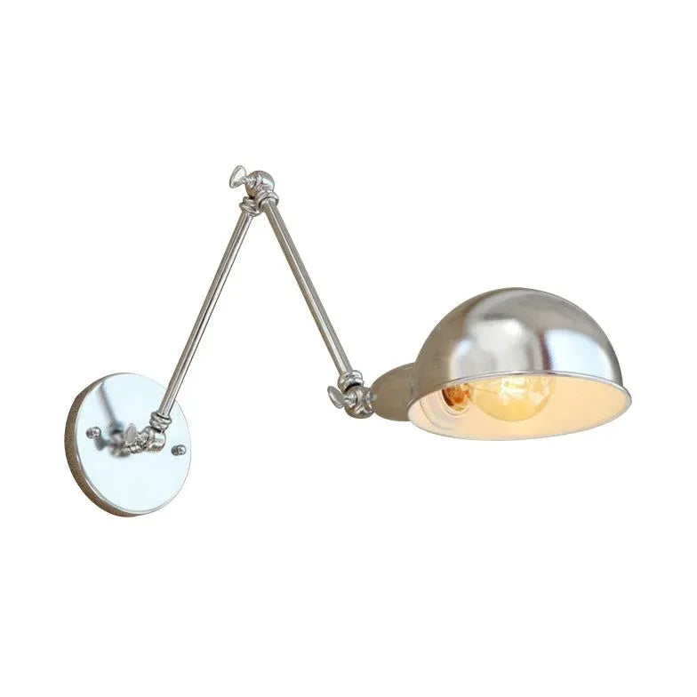 Silver Adjustable Industrial Wall Lights