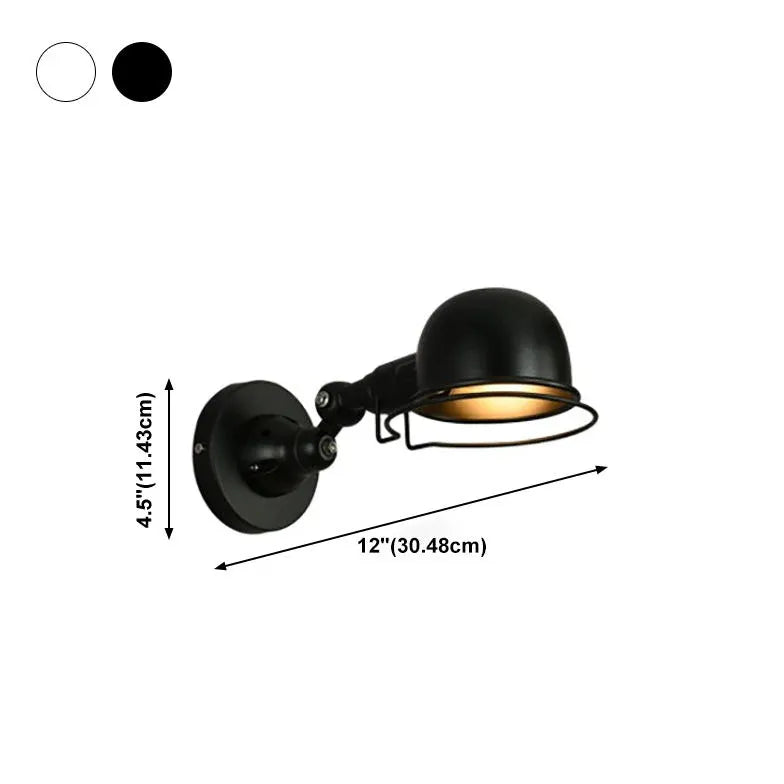 Dome Swing Arm Industrial Wall Lights