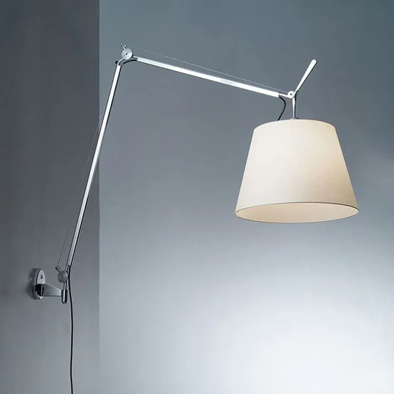 Sliver Swing Arm Plug in Wall Lights