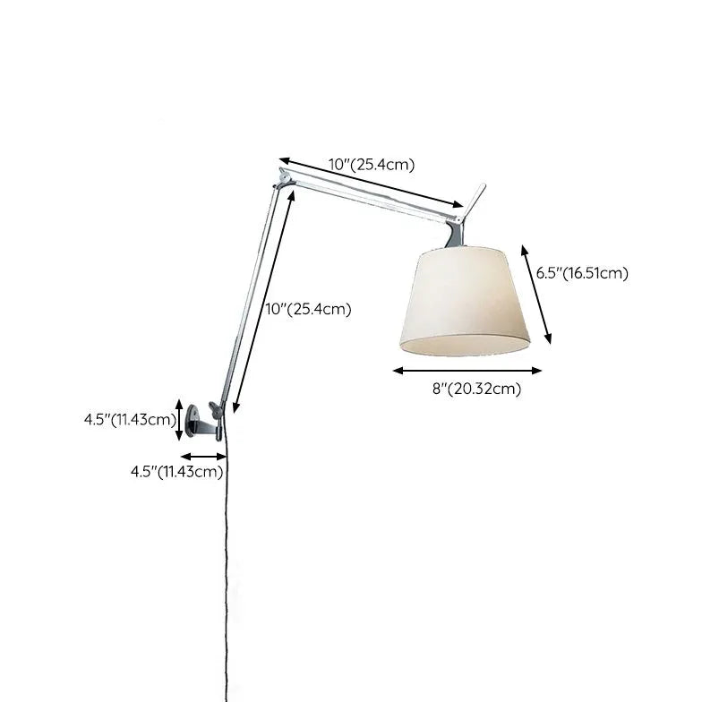 Sliver Swing Arm Plug in Wall Lights