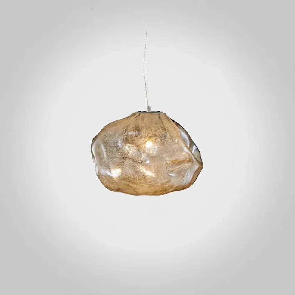 Irregular Shaped Glass Shade Modern Pendant Light