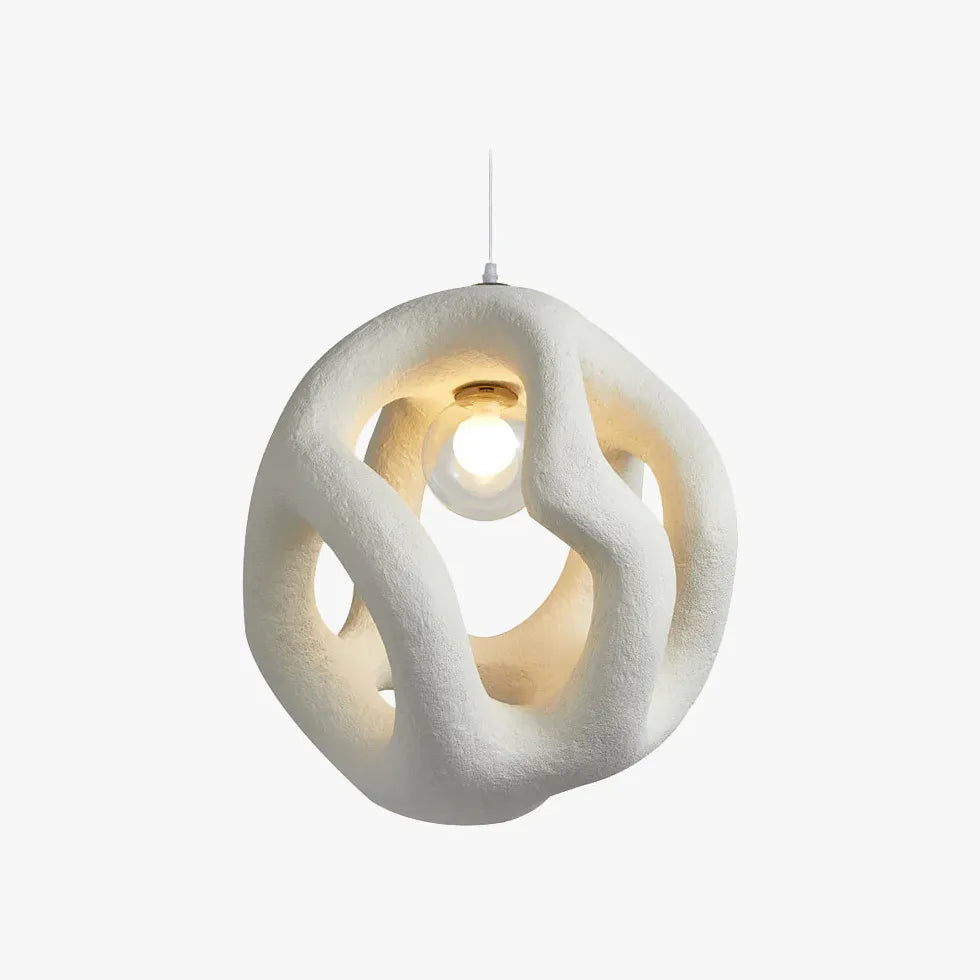 Spherical Hollow Lampshade Sand Modern Pendant Light