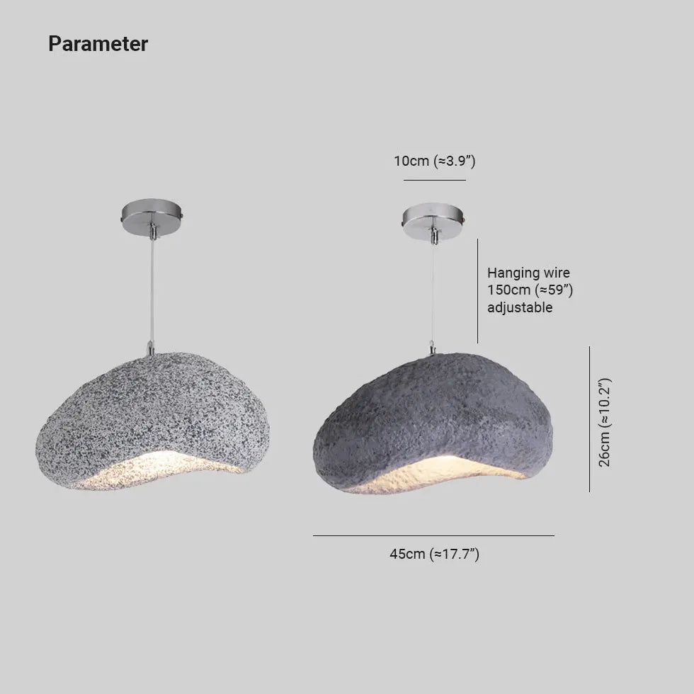 Faux Marble Irregular Shape Modern Pendant Light