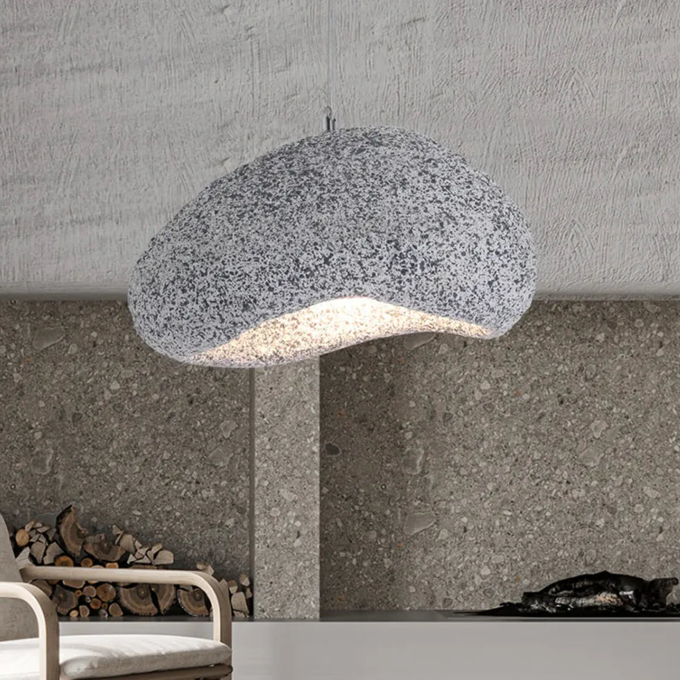 Faux Marble Irregular Shape Modern Pendant Light