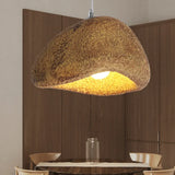 Irregular Pebble Texture Lampshade Modern Pendant Light