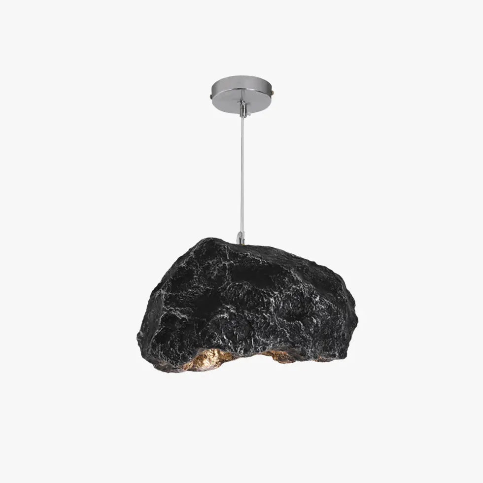 Irregular Imitation Rock Lampshade Modern Pendant Light