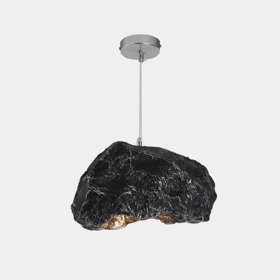 Irregular Imitation Rock Lampshade Modern Pendant Light