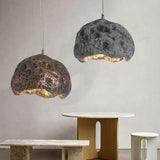 Faux Stone Resin Single Bedroom Pendant Light