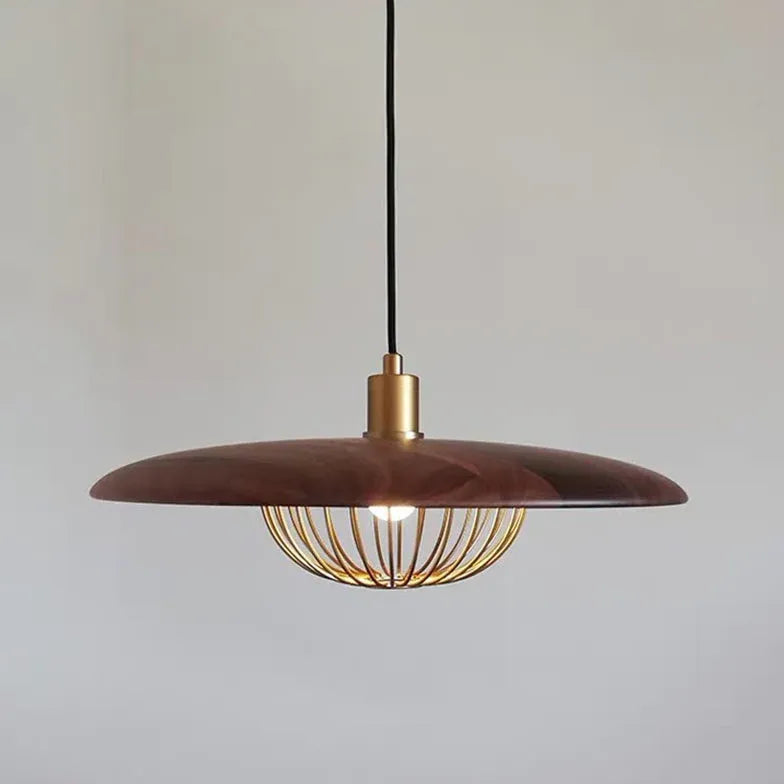 Metal Disc-Shaped Vintage Single-Head Pendant Light