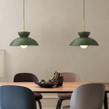 Red Frosted Modern Dining Room Pendant Light