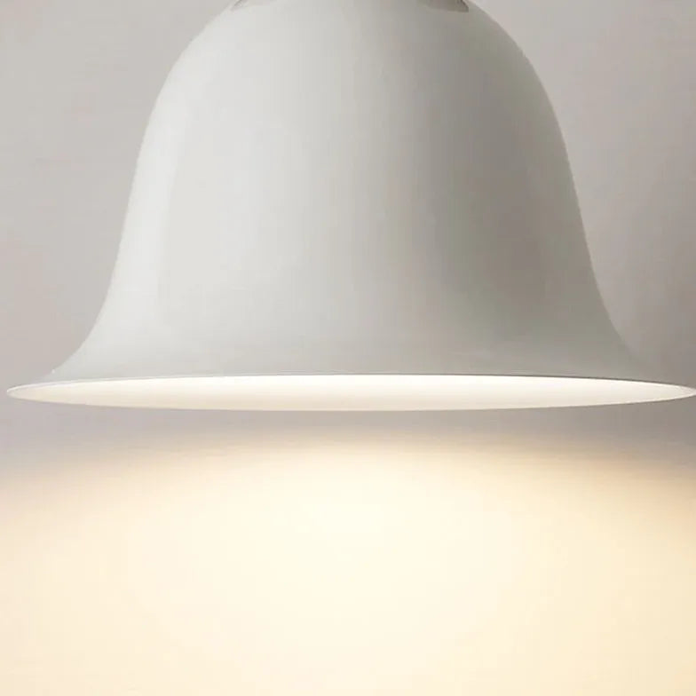 Bell-shaped Cream White Bedroom Pendant Light