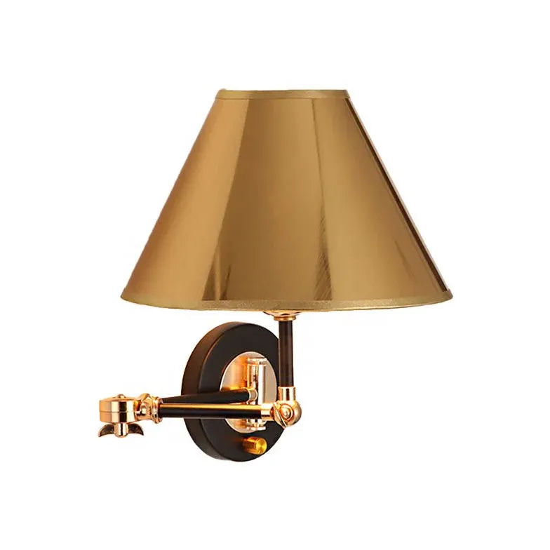 Gold Conical Vintage Reading Light