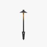 Disc Conical Black Garden Bollard Lights