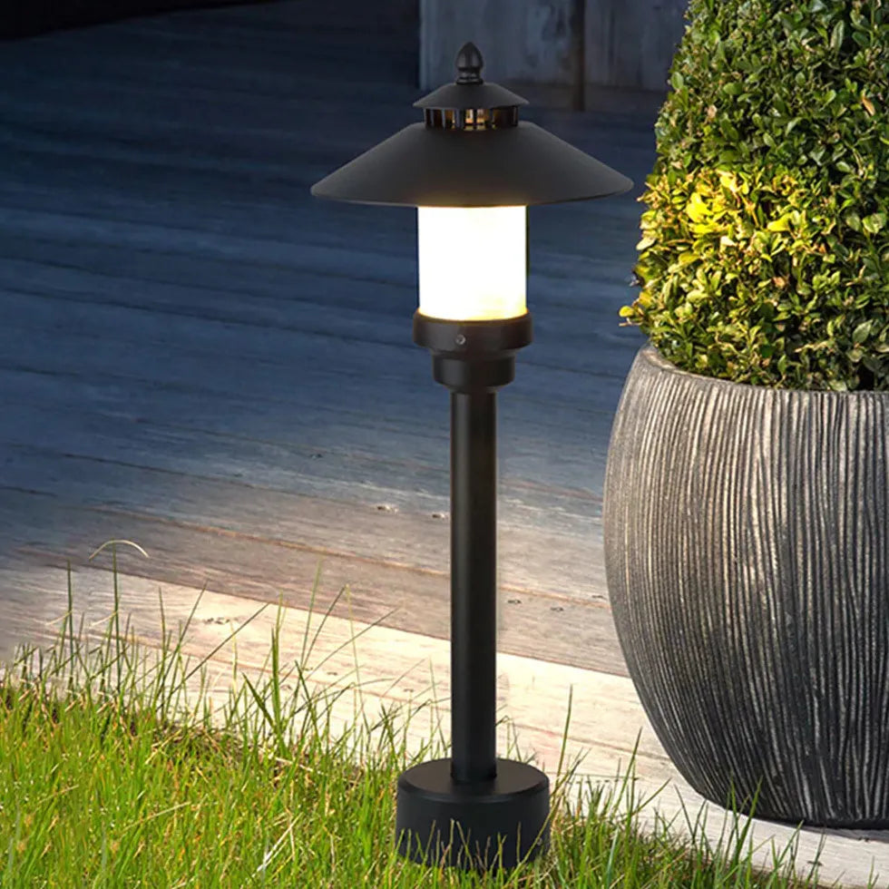 Cap Shaped Led Garden Bollard Lights