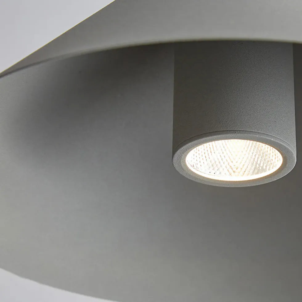 Gray Cone-Shaped Modern Single Pendant Light