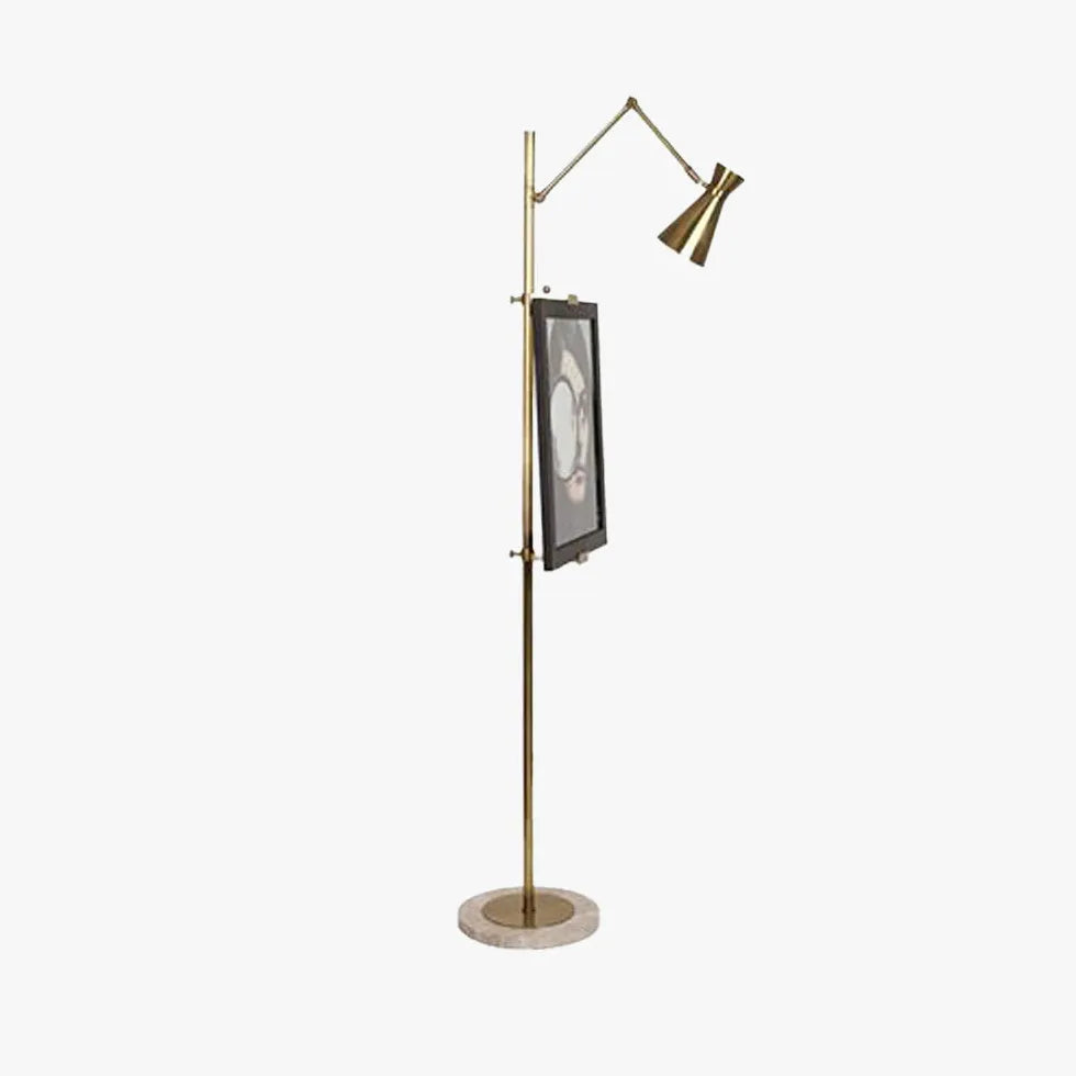 Adjustable Golden with Stand Floor Lamp