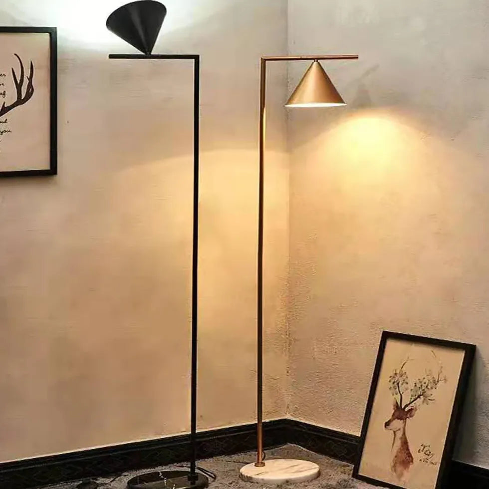 Cone-Shaped Metal Minimalist Floor Lamp