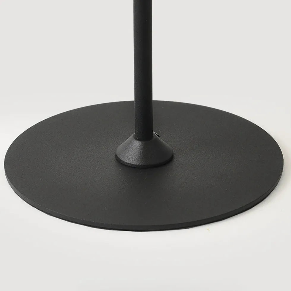 Large Black Disc Modern Table Lamp