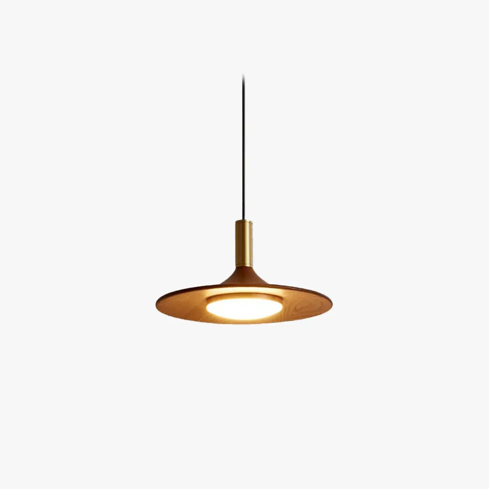 Wooden Lampshade Vintage LED Dining Pendant Light