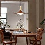 Wooden Lampshade Vintage LED Dining Pendant Light