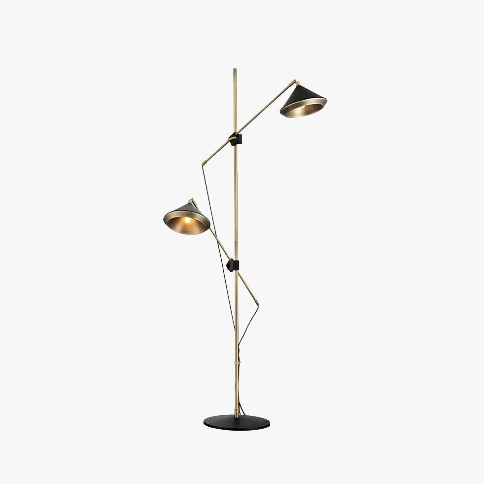 Dual Light Design with Plug Floor Lamp