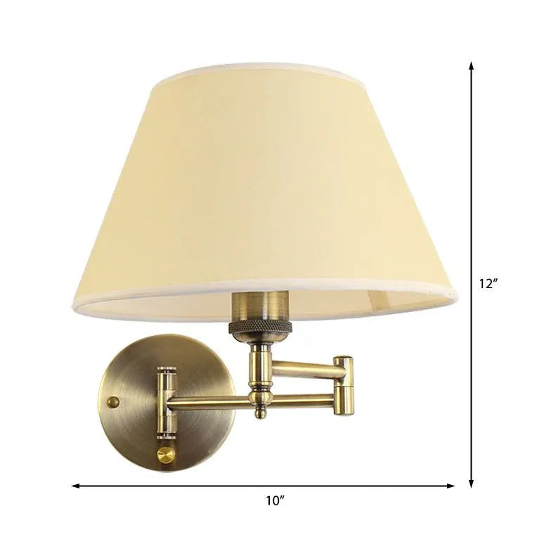 Fabric Lampshade Adjustable Vintage Wall Lights