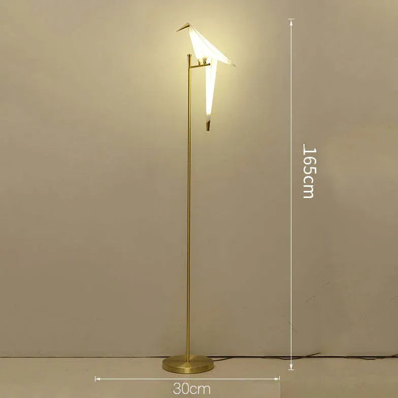 Bird-Shaped Decorative Metal Artistic Floor Lamp